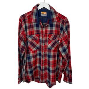 Vintage Flannel Shirt - Plaid Grunge 90s - Mens XL - Cozy Lumberjack